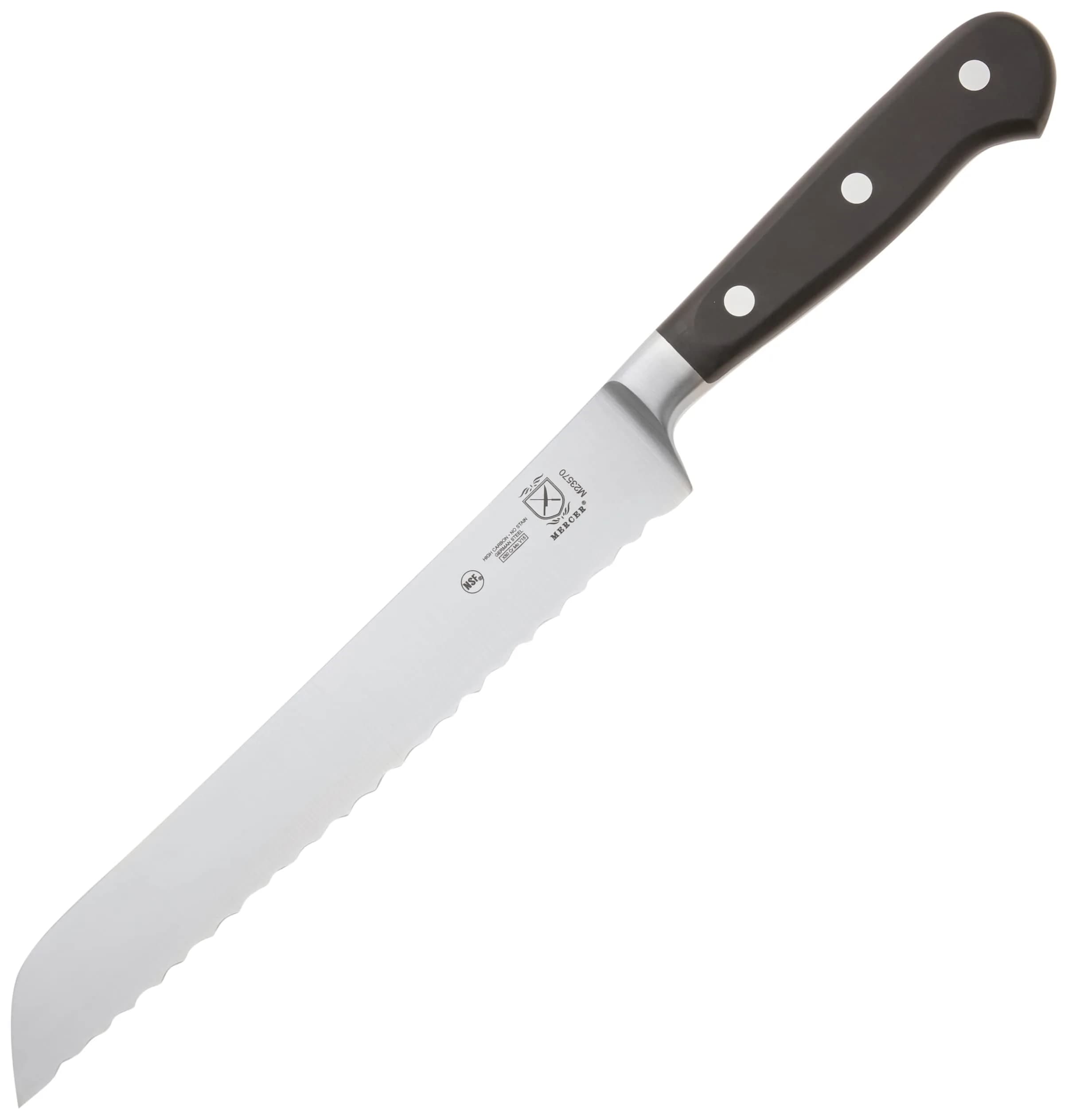Mercer Culinary Renaissance 8-Inch Bread Knife | Precision Forged German Steel | Ergonomic Handle