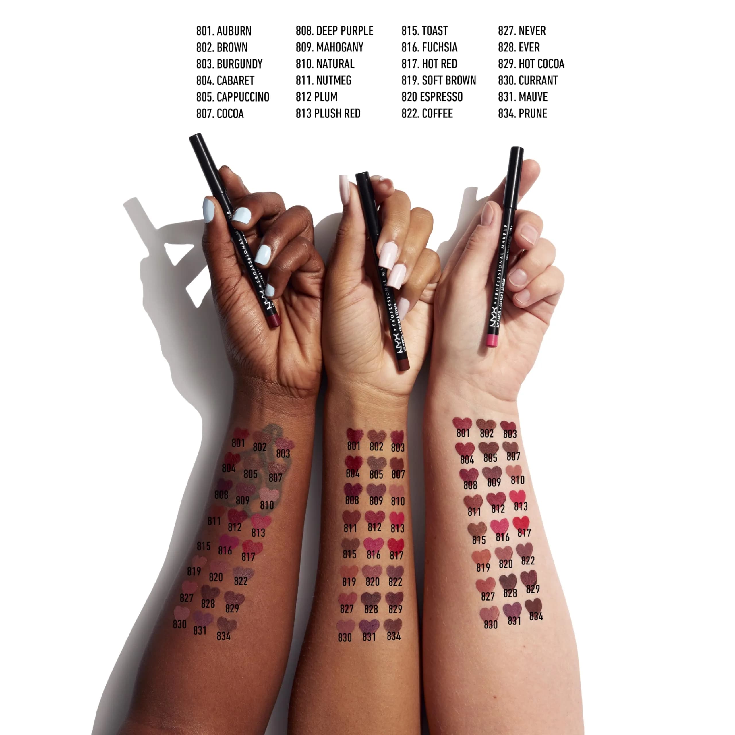 NYX PROFESSIONAL MAKEUP Slim Lip Pencil, Plush Red | Long-Lasting Creamy Lip Liner 0.04 oz (1.1g) - view 2