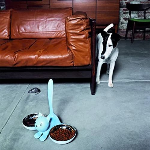 Alessi Tigrito Cat Bowl Black with Stainless Steel Insert | Designer Miriam Mirri thumbnail 2