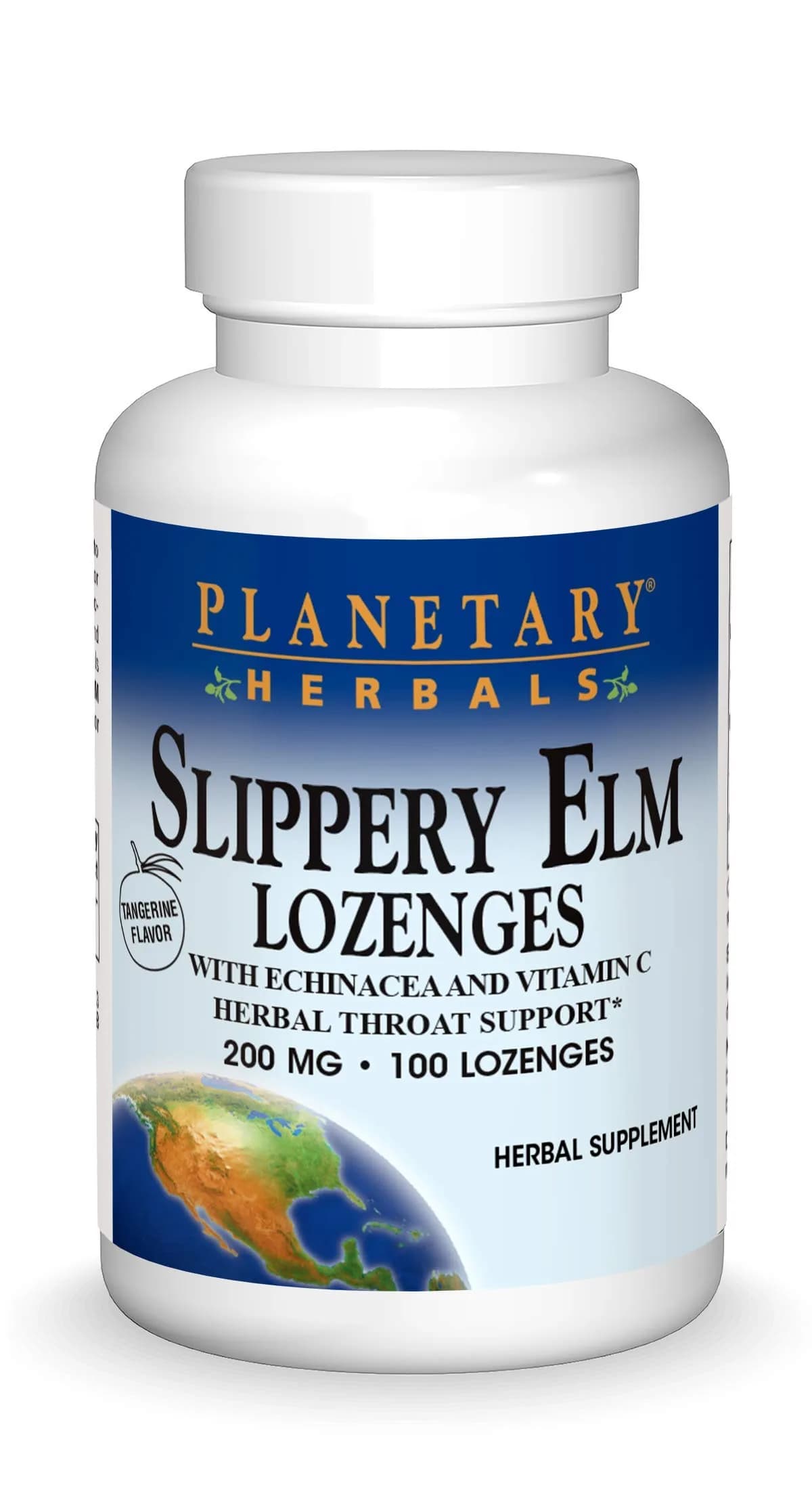 Planetary Herbals Slippery Elm Lozenges 100 Count | Herbal Throat Care with Vitamin C & Echinacea — Lozenges,Lozenge