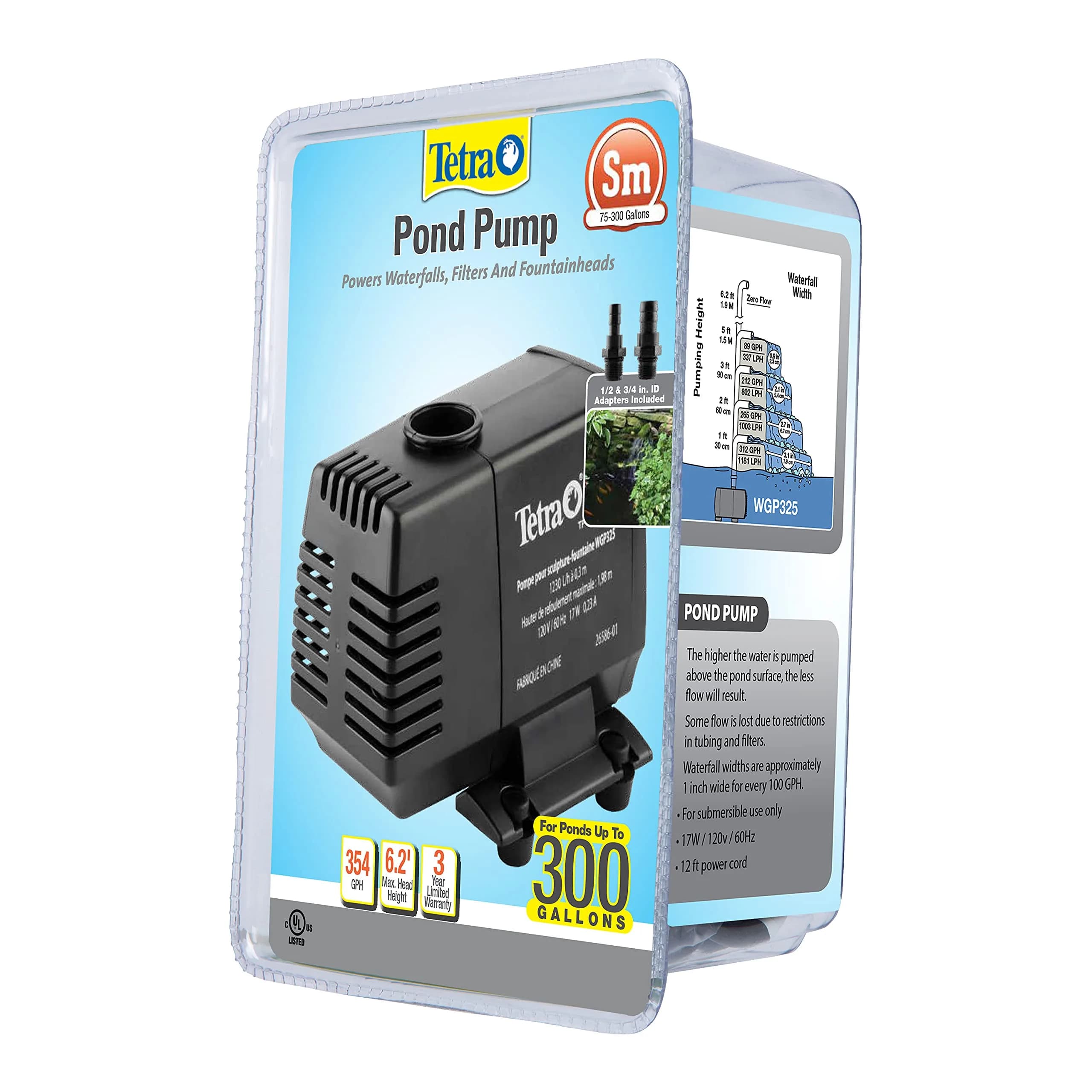 TetraPond Water Garden Pump 550 GPH (2082 LPH) | Powers Waterfalls, Filters, Fountain Heads - view 6