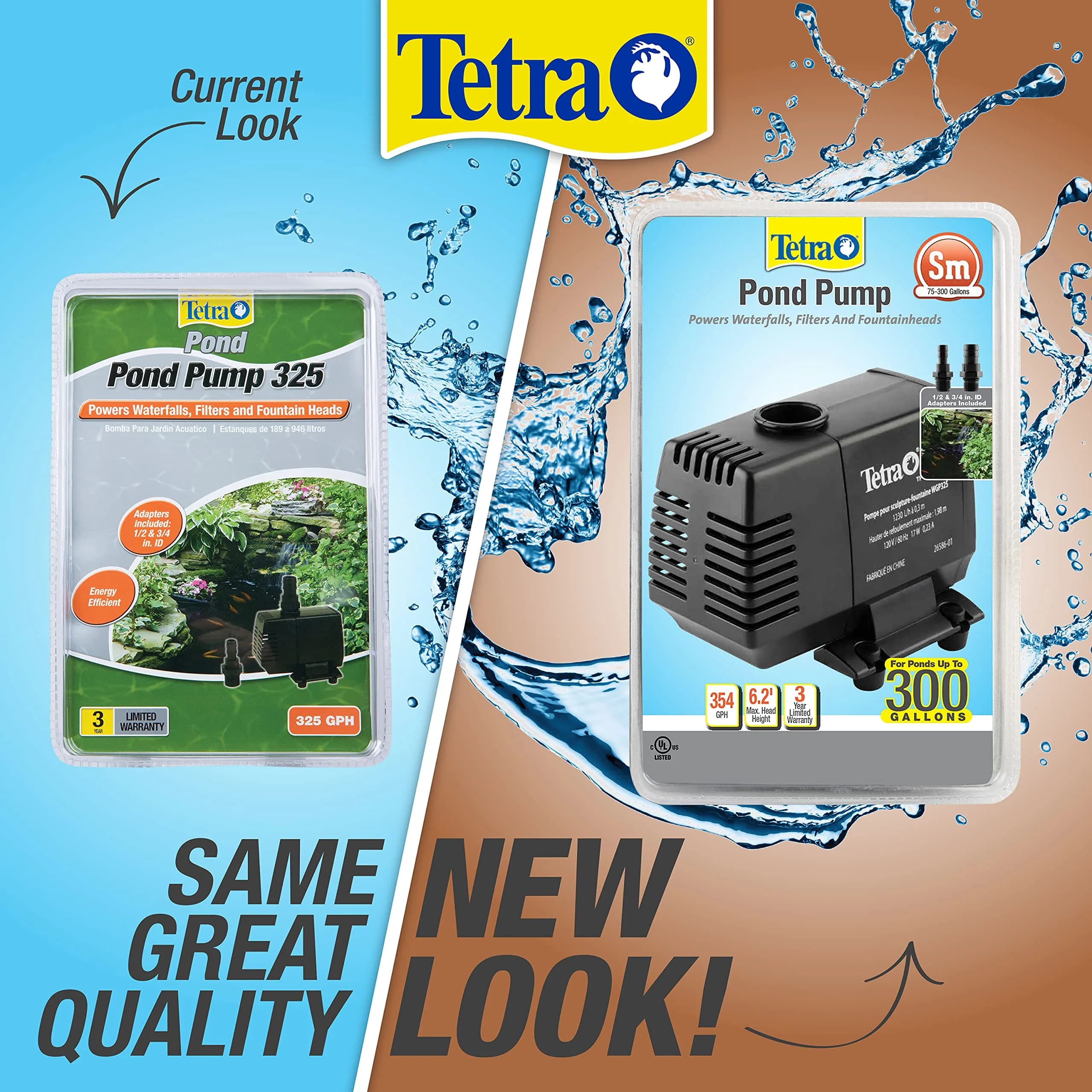 TetraPond Water Garden Pump 550 GPH (2082 LPH) | Powers Waterfalls, Filters, Fountain Heads - view 3