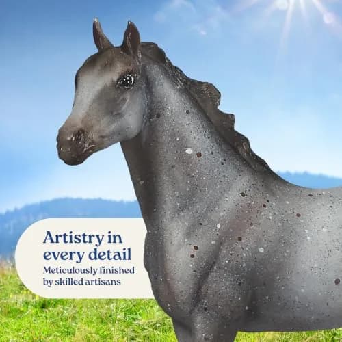 Breyer Classics Wild Blue Horse Toy Set with Book 1:12 Scale | Educational & Collectible thumbnail 3