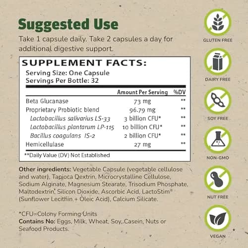 TruFlora Master Supplements 32 Capsules | Probiotics & Enzymes for Gut Health thumbnail 2