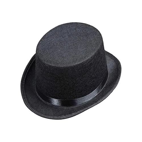 Rhode Island Novelty Deluxe Black Magician Butler Formal Costume Top Hat | One Size Felt thumbnail 2