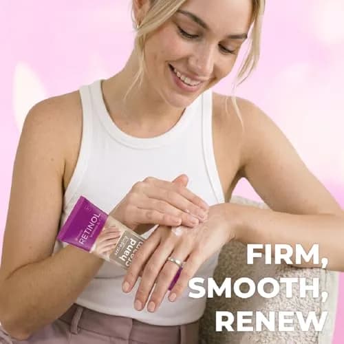 Retinol Hand Cream for Women - Anti-Aging Lotion for Dry Hands | Supports Wrinkle & Age Spot Reduction thumbnail 3