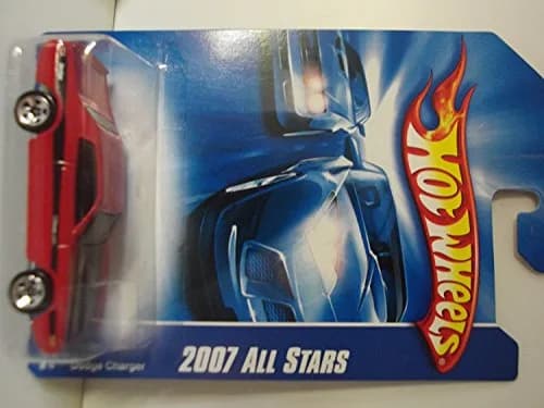 Hot Wheels Red Dodge Charger - 2007 All Stars | Metal, Modern Sport Toy Car for Kids 3+ thumbnail 2