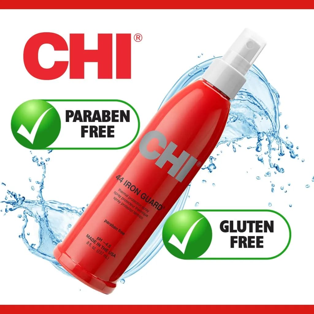 CHI 44 Iron Guard Thermal Protection Spray 237ml (8 Fl Oz) | Shields Hair from Heat Damage Up to 450°F - view 4