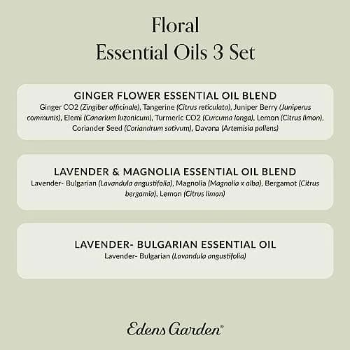Edens Garden Floral Essential Oils 3 Set – 100% Pure 10 ml/ 3 Pack | Calming Aromatherapy Blends for Mind & Space thumbnail 9