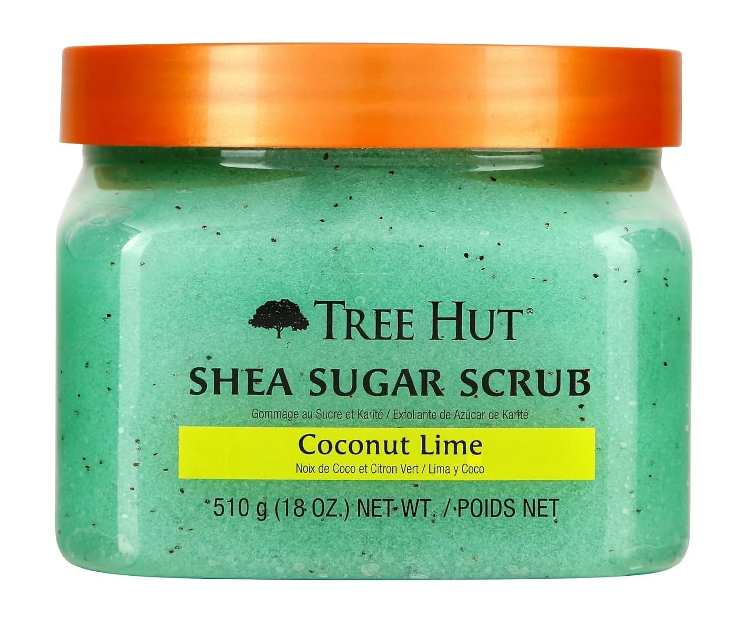 Tree Hut Coco Colada Shea Sugar Body Scrub with Shea Butter & Essential Oils, 510g (18 Oz) — Coconut Lime