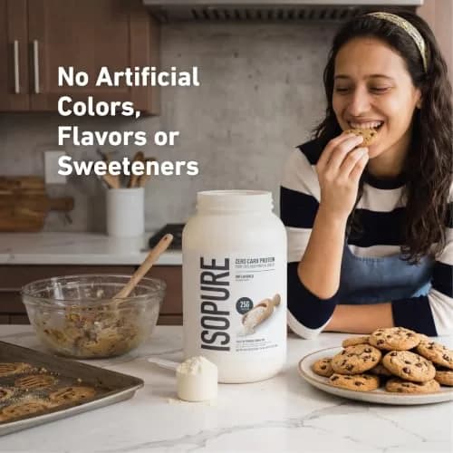 Isopure Zero Carb Whey Protein Isolate Powder, Unflavored, 3 lb (1.36 kg) | 25g Protein Per Serving thumbnail 5