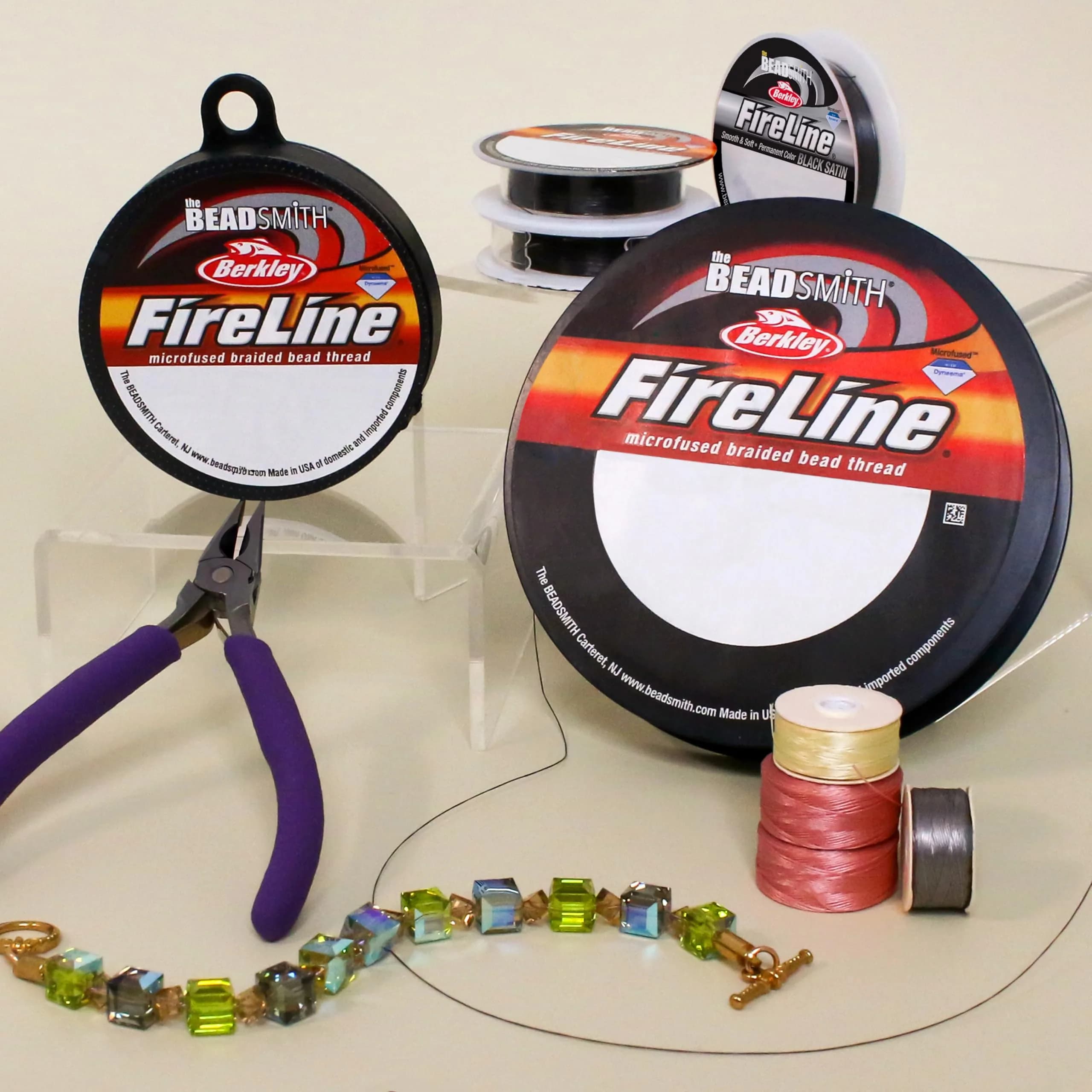 The Beadsmith Fireline Braided Beading Thread 6lb Test, 0.15mm Diameter, 45.7m (50 Yd) Spool | Strongest Fiber Per Diameter - view 7