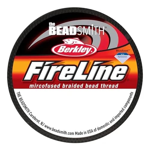 The Beadsmith Fireline Braided Beading Thread 6lb Test, 0.15mm Diameter, 45.7m (50 Yd) Spool | Strongest Fiber Per Diameter thumbnail 8