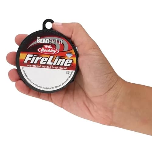 The Beadsmith Fireline Braided Thread 4lb Test 50 Yards 0.12mm Smoke Grey | Strongest Fiber Per Diameter thumbnail 6