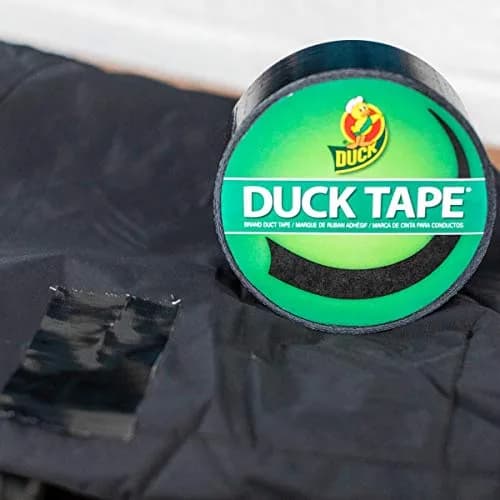 Duck Brand Black Duct Tape, Single Roll, 1.88" x 20 Yds | Heavy Duty Adhesive for Repairs & Crafts thumbnail 5