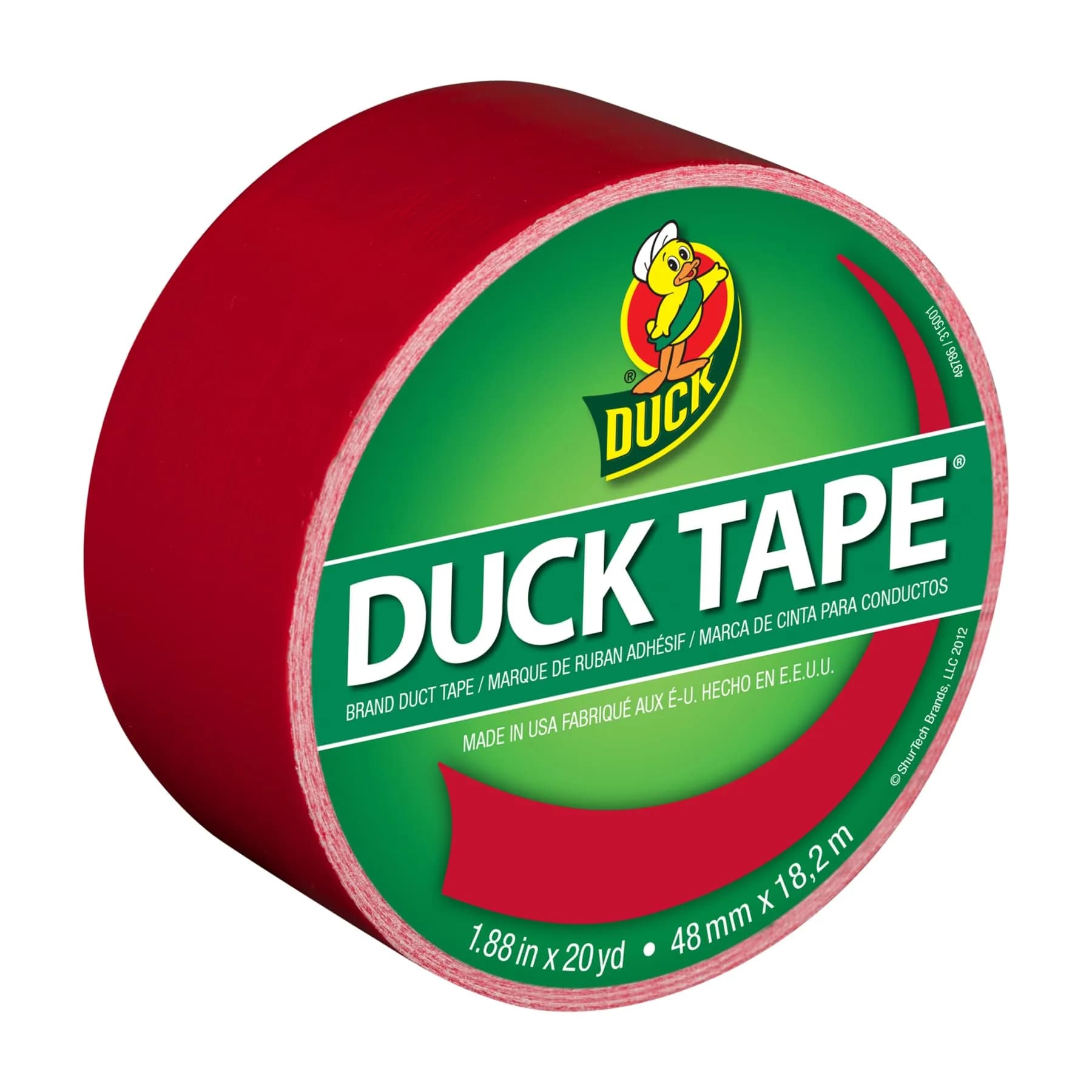 Duck Cha Cha Cherry Heavy Duty Duct Tape 1.88" x 20 yd (5.5 cm x 18.3 m) | Water-Resistant for Crafts & Repairs - main product image
