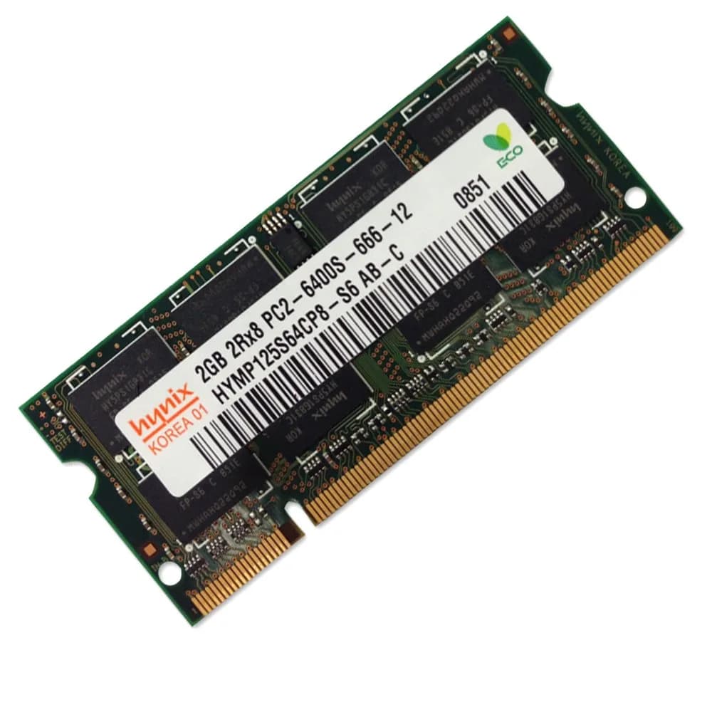 SK Hynix 2GB DDR2 SODIMM 200pin PC2-6400 800MHz | Laptop Memory Support in India - main product image