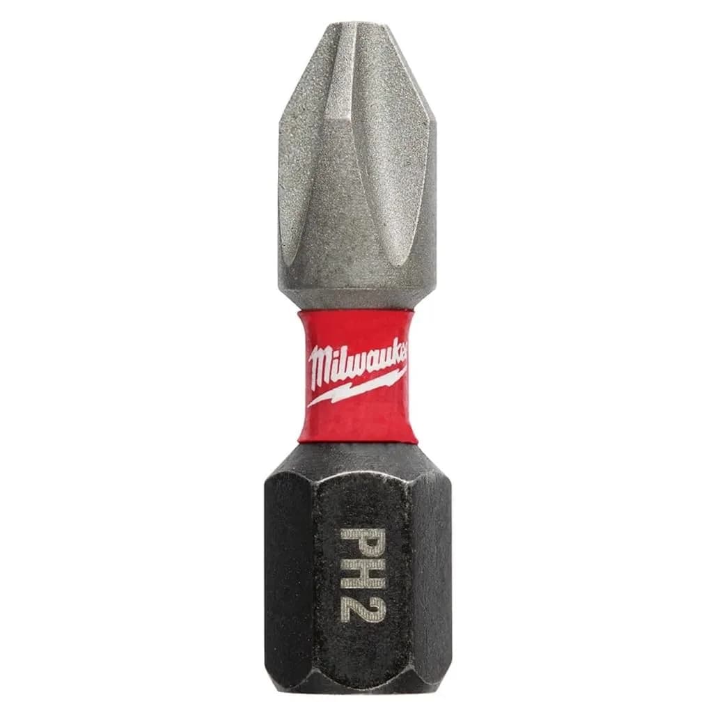 Milwaukee Shockwave Insert Bit Phillips #2, 1-inch, 5-Pack | Alloy Steel for Impact Drivers - view 3