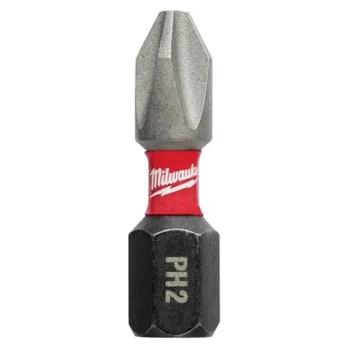 Milwaukee Shockwave Insert Bit Phillips #2, 1-inch, 5-Pack | Alloy Steel for Impact Drivers thumbnail 3