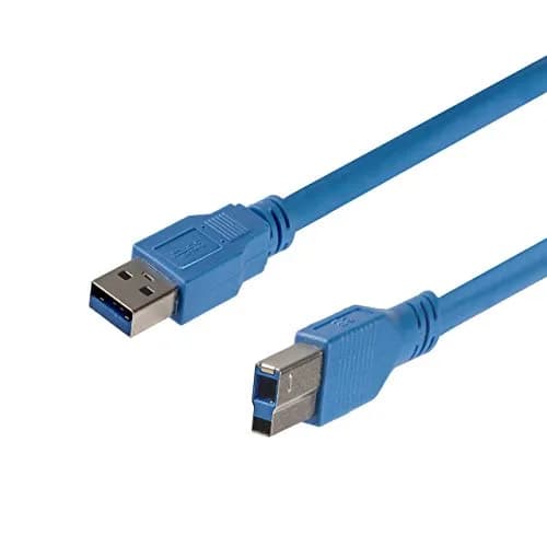 StarTech.com USB 3.0 Cable, 6ft, A to B, Blue | SuperSpeed Data Transfer & Reliable Connection thumbnail 1