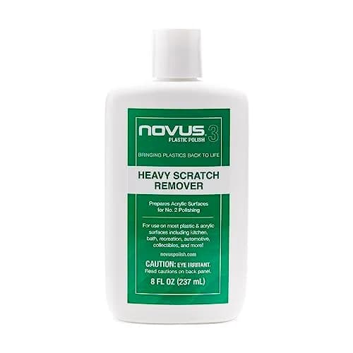 Novus Heavy Scratch Remover #3 | 8 Ounce Bottle | For Deep Scratches & Scuffs - main product image