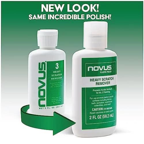 Novus Heavy Scratch Remover #3 | 8 Ounce Bottle | For Deep Scratches & Scuffs - view 3
