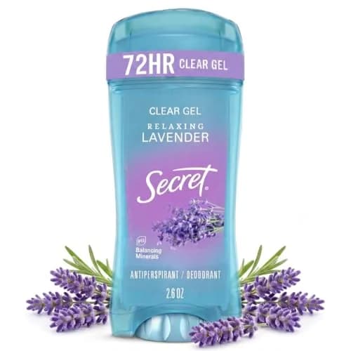 Secret Fresh Clear Gel Antiperspirant Deodorant for Women, 73.7ml (2.6 oz) | 72-Hour Odor Protection with pH Balancing Minerals — Multi / 2.6 Ounce