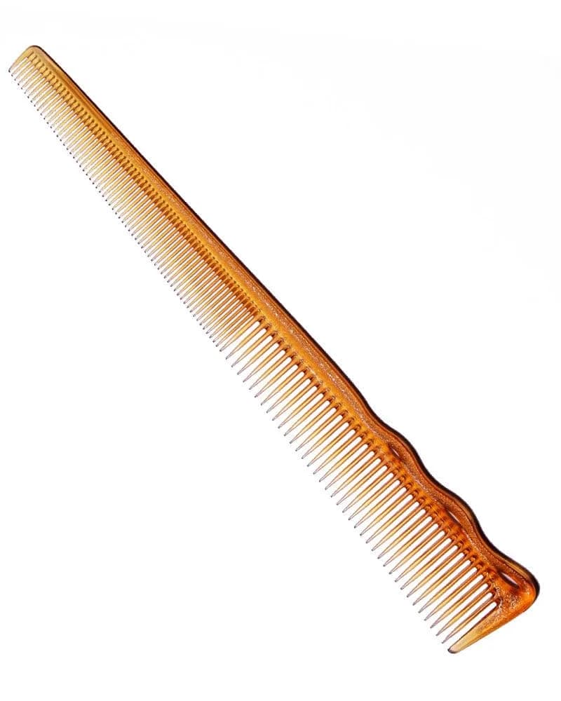 Y.S.PARK 234 Short Hair Design Comb 7.4 Inch (18.8 cm) | Professional Barber Styling Tool — Camel