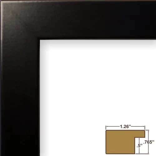 Craig Frames 8.5x11 Black Picture Frame | Contemporary Wall Decor for Photos & Art thumbnail 2