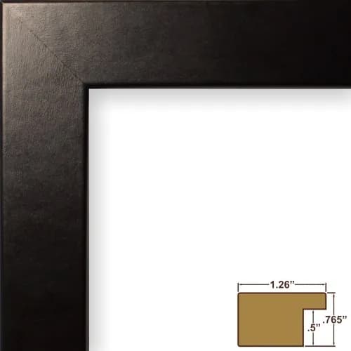 Craig Frames Black Picture Frame 5x7 Inch (12.7cm x 17.8cm) | Contemporary Style with Glass Front thumbnail 2