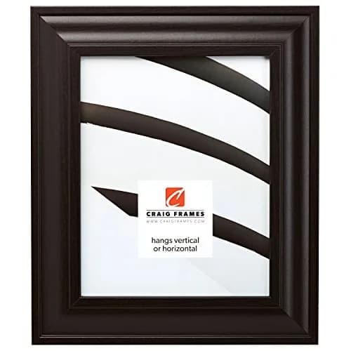 Craig Frames 10x13 Inch Walnut Brown Picture Frame | Contemporary Style, Real Glass Front, Ready to Hang thumbnail 1