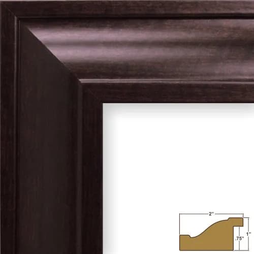 Craig Frames 10x13 Inch Walnut Brown Picture Frame | Contemporary Style, Real Glass Front, Ready to Hang thumbnail 2