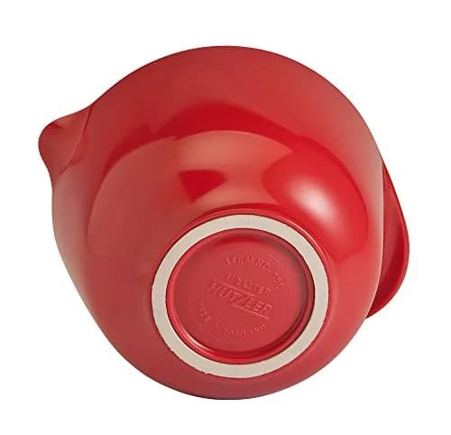 Hutzler Melamine Mixing Bowl Set: 2, 3, and 4 Liters (67.6, 101.4, 135.2 oz) | BPA-Free & Dishwasher Safe Red Bowls thumbnail 5