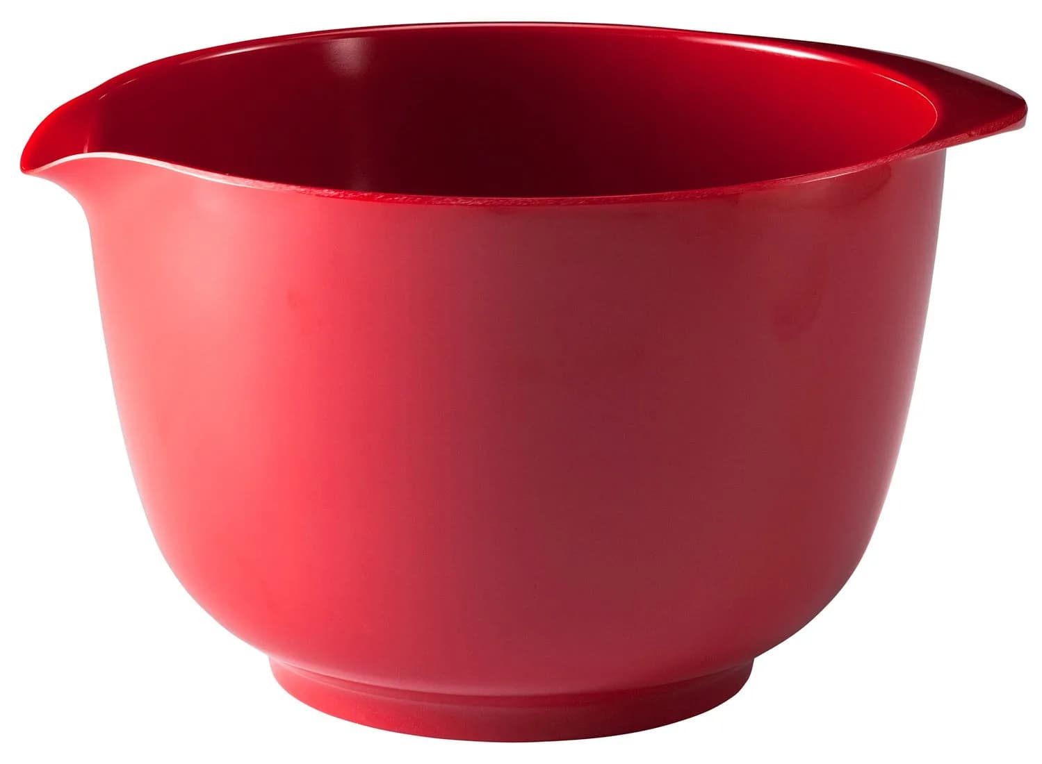 Hutzler Melamine Mixing Bowl Set: 2, 3, and 4 Liters (67.6, 101.4, 135.2 oz) | BPA-Free & Dishwasher Safe Red Bowls - view 2