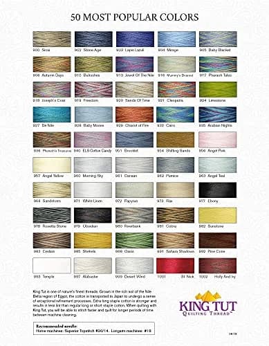 Superior Threads King TUT Quilting Thread #971 White Linen 500 Yard | 40 wt. Egyptian Cotton for Quilting thumbnail 3