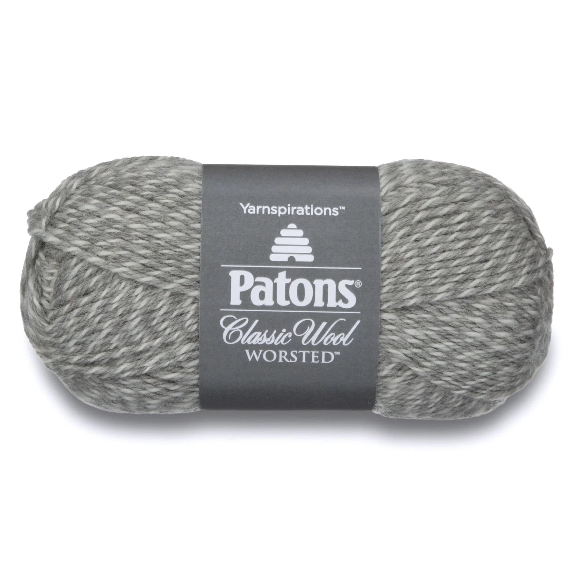 Patons Classic Wool Yarn 100% Wool Light Grey Marl 100g (3.5oz) | Natural Fiber for Crochet & Knitting - main product image