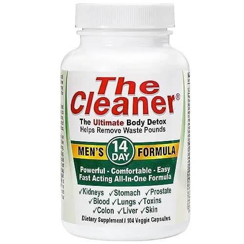 Century Systems The Cleaner Detox 104 Vegetarian Capsules | 14-Day Internal Cleansing for Men thumbnail 1