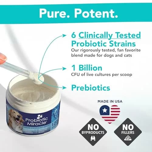 NUSENTIA Probiotics for Cats & Dogs 44g (120 scoops) | Gut & Digestive Support for Pets thumbnail 3