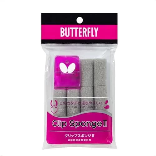 Butterfly Table Tennis Clip Sponge with 10 Sponges & 1 Clip | Applies Glue Evenly thumbnail 1