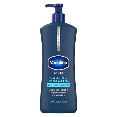 Vaseline Men Healing Moisture Body Lotion, Cooling | Deep Moisturizer for Dry & Sensitive Skin thumbnail 1