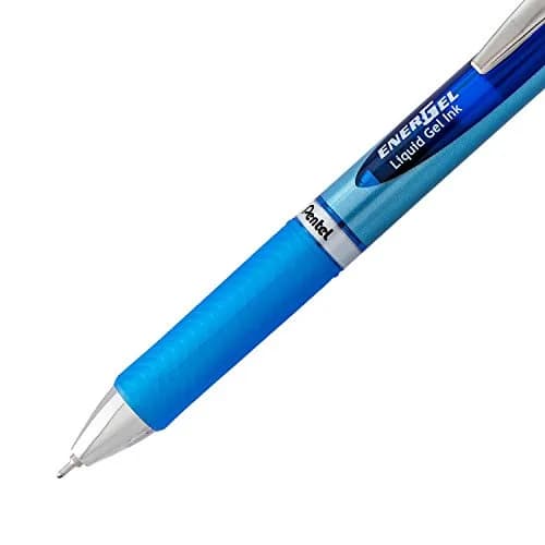 Pentel EnerGel RTX Retractable Gel Pen, 0.7mm Needle Tip, Blue Ink, 2-Pack (15.6g) | Smooth Writing & Fast Dry thumbnail 4