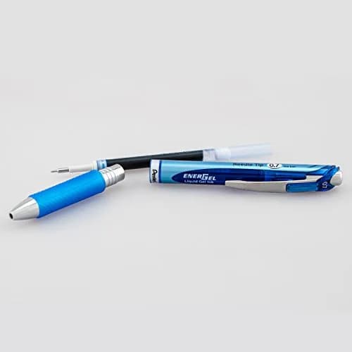 Pentel EnerGel RTX Retractable Gel Pen, 0.7mm Needle Tip, Blue Ink, 2-Pack (15.6g) | Smooth Writing & Fast Dry thumbnail 5
