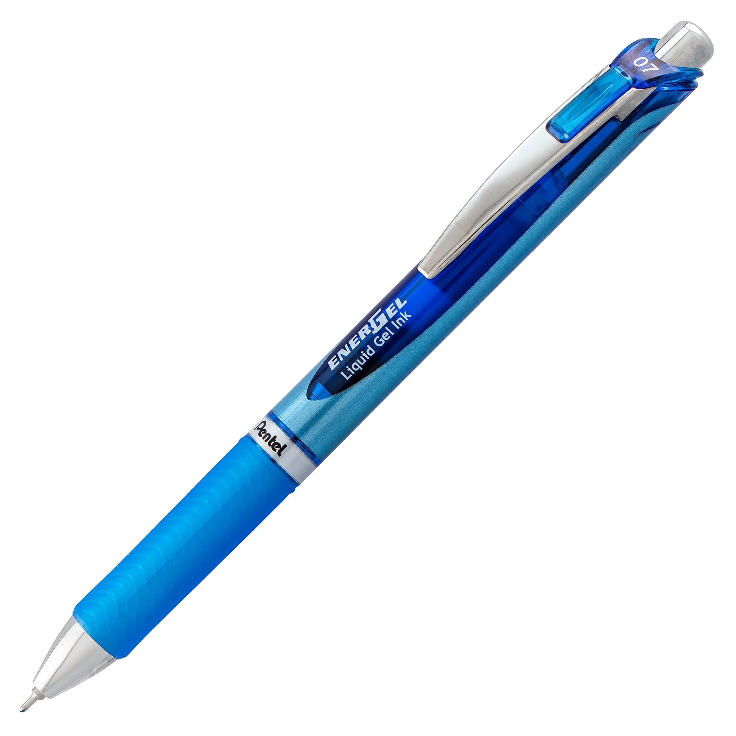 Pentel EnerGel RTX Retractable Gel Pen, 0.7mm Needle Tip, Blue Ink, 2-Pack (15.6g) | Smooth Writing & Fast Dry - view 2
