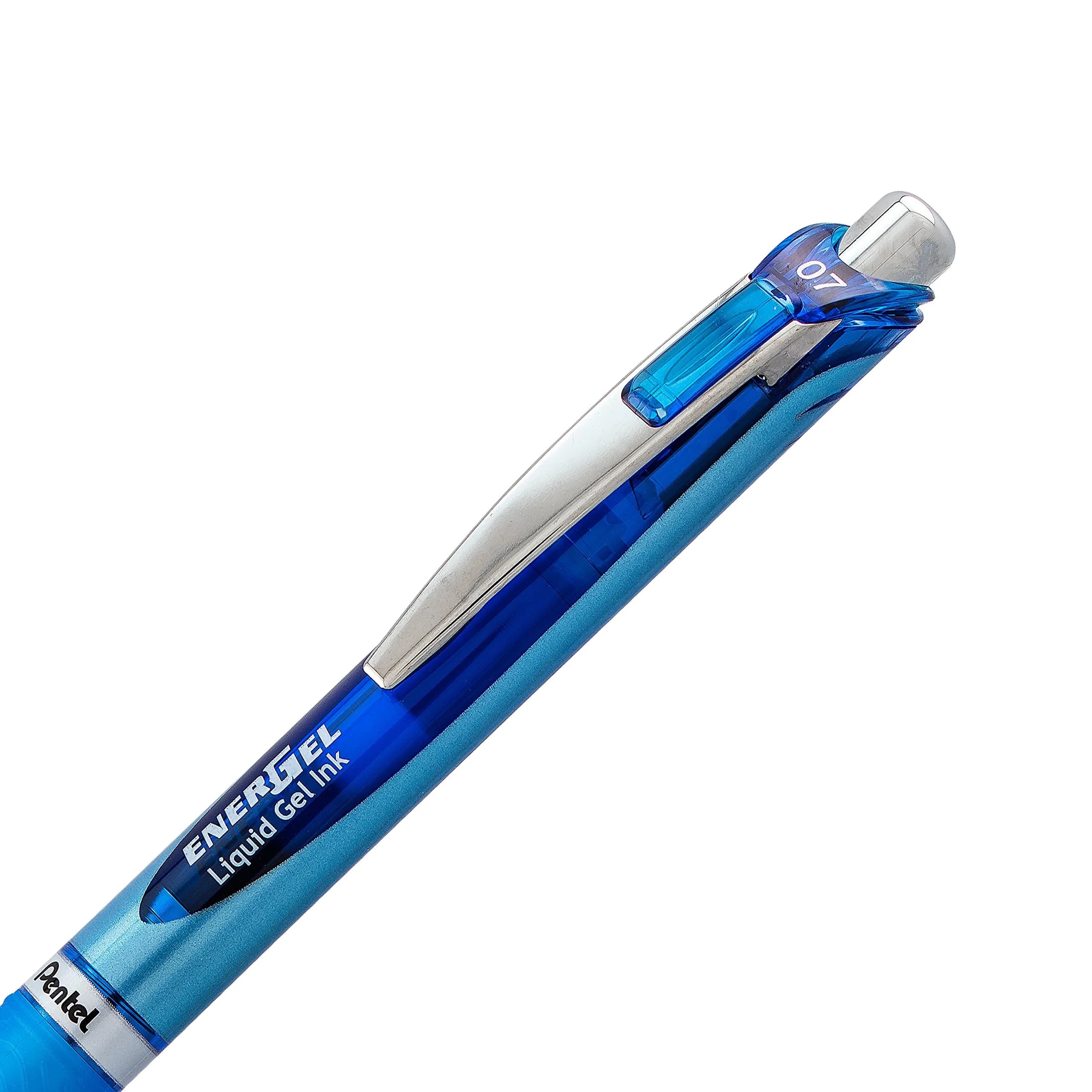 Pentel EnerGel RTX Retractable Gel Pen, 0.7mm Needle Tip, Blue Ink, 2-Pack (15.6g) | Smooth Writing & Fast Dry - view 3
