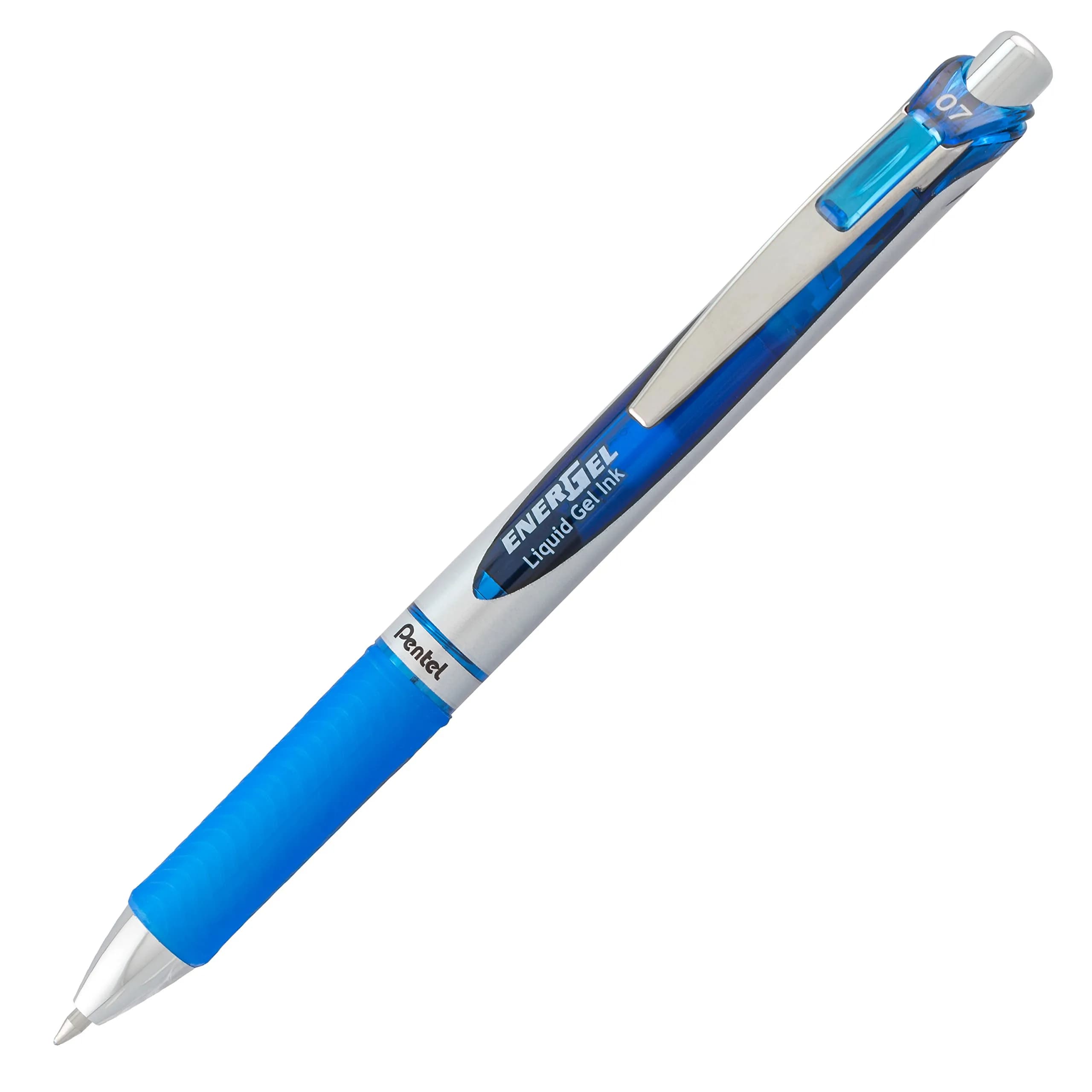 Pentel EnerGel Deluxe RTX Retractable Gel Pen, 0.7mm Medium Tip, Blue Ink, 2-Pack | Smooth Ink Flow for Left-Handed Writers - view 2