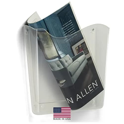 Officemate Unbreakable Vertical Wall File, Letter Size, Clear | Space-Saving Office Organizer thumbnail 5