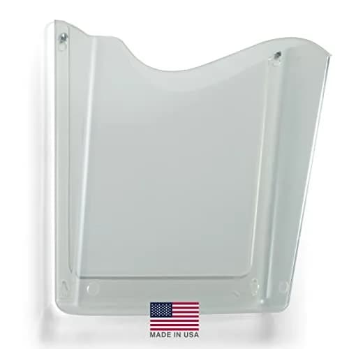 Officemate Unbreakable Vertical Wall File, Letter Size, Clear | Space-Saving Office Organizer thumbnail 6