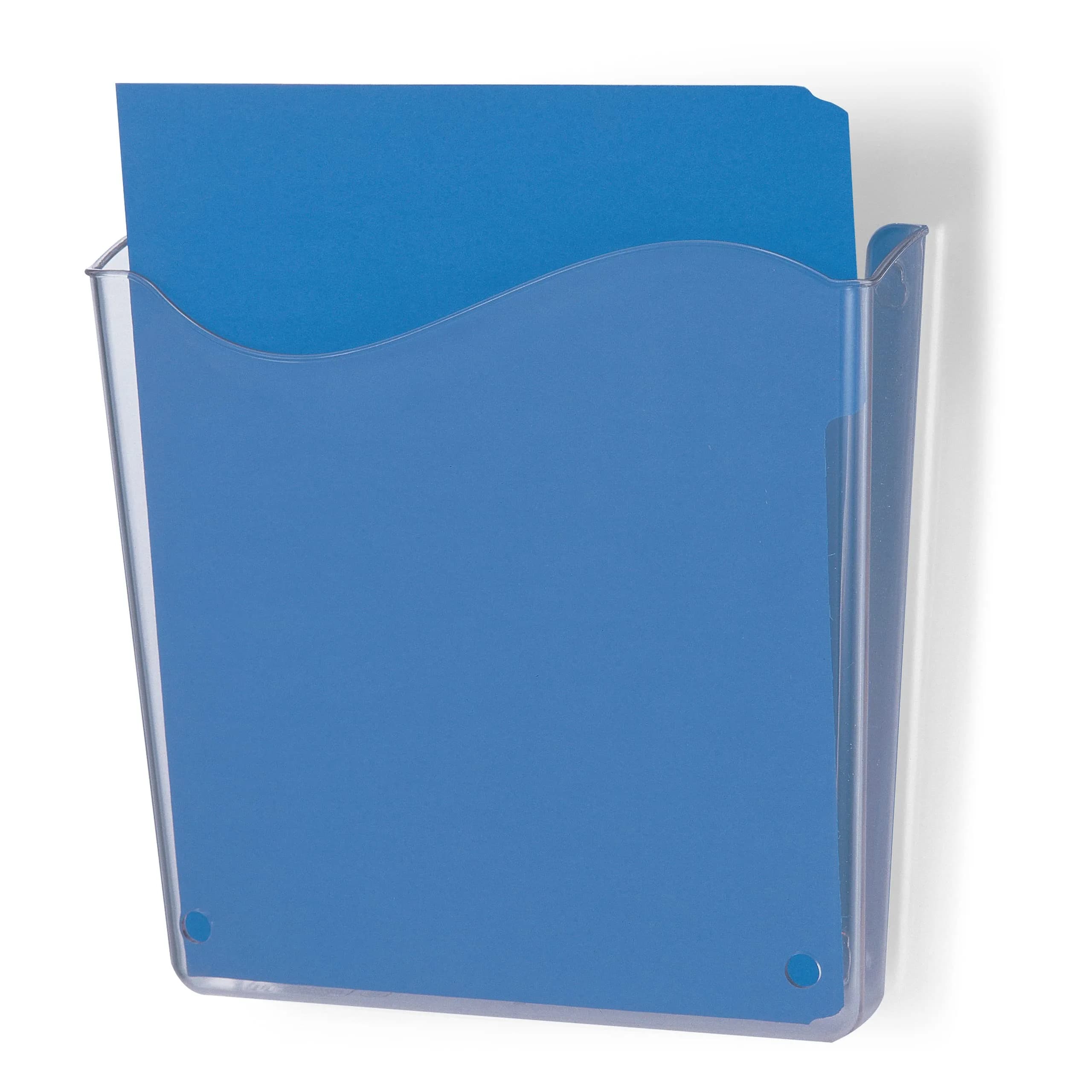 Officemate Unbreakable Vertical Wall File, Letter Size, Clear | Space-Saving Office Organizer
