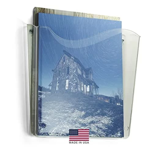 Officemate Unbreakable Vertical Wall File, Letter Size, Clear | Space-Saving Office Organizer thumbnail 4