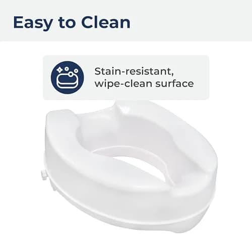 Drive Medical Raised Toilet Seat with Lock, Standard Seat, 4 Inch | Aids Mobility & Independence thumbnail 6